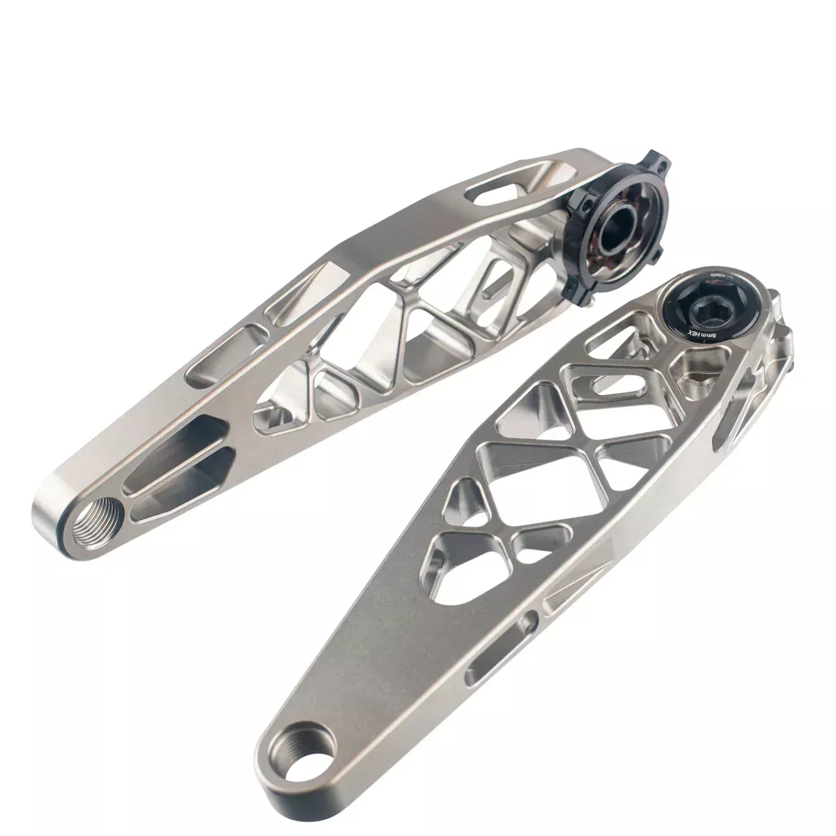 5Dev Titanium Cranks 167.5mm No Spindle Raw