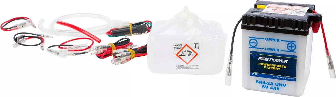 6V Standard Battery with Acid Pack 6N4-2A