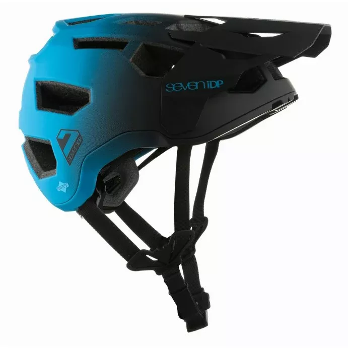 7iDP Project 21 Pro Trail HelmetMatte Blu/Blk Fade M/L