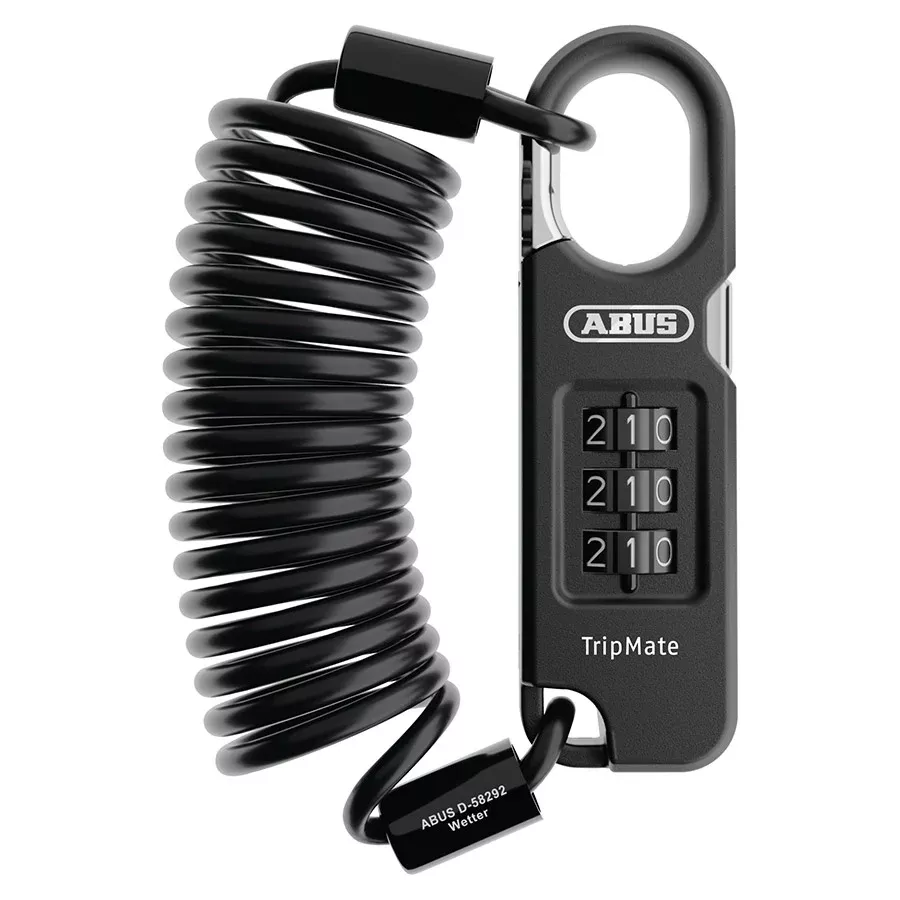 Abus Combiflex TripMate 180 Cable lock Combination 5mm 180cm 5.9' Black