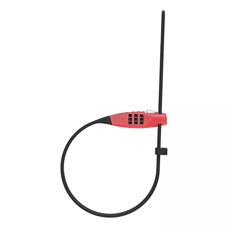 AbusCombiflex Travel Guard Combo Lock - Red