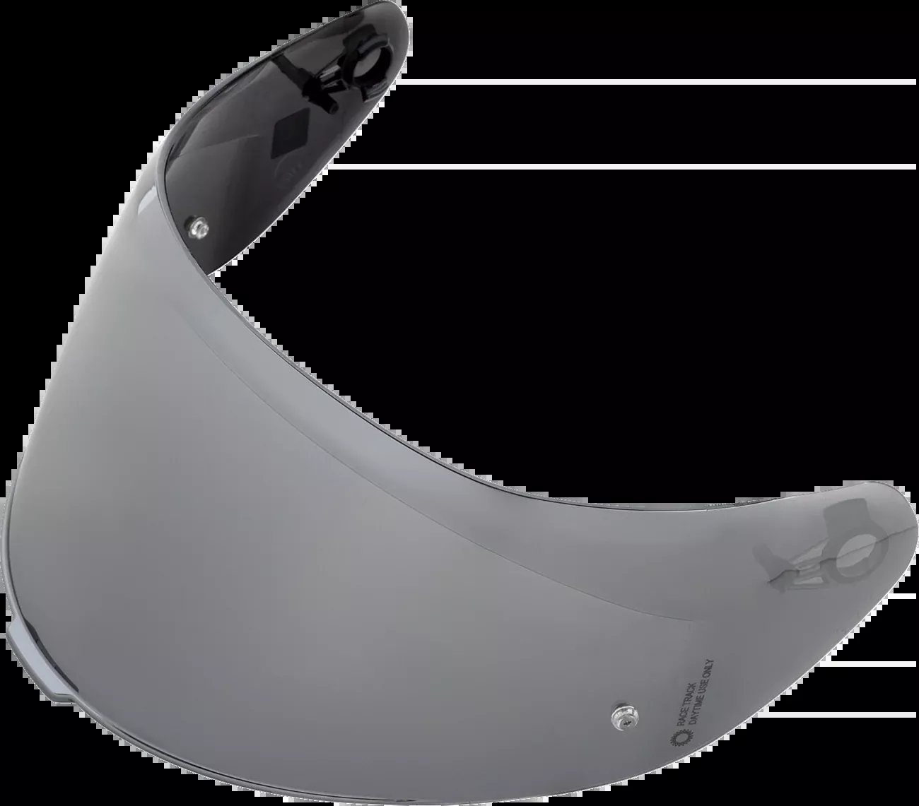 AGV GT7 StreetModular Shield with Pinlock 70 MaxVision™ - Iridium Silver (Part #201850006869L)