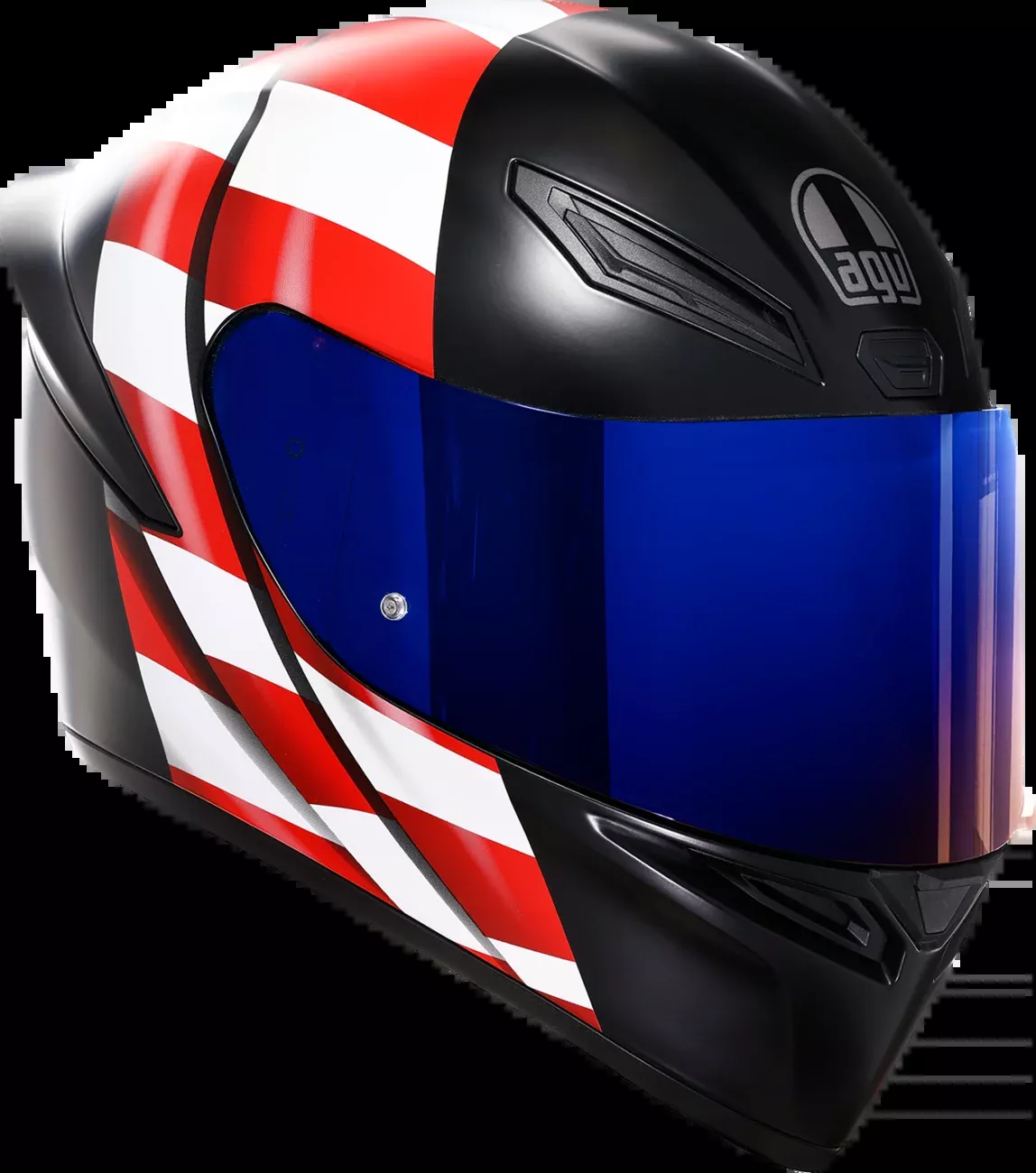 AGV K1 S Helmet with US Flag Design - Red, White, and Blue - Medium (Part #2118394003-068-M)