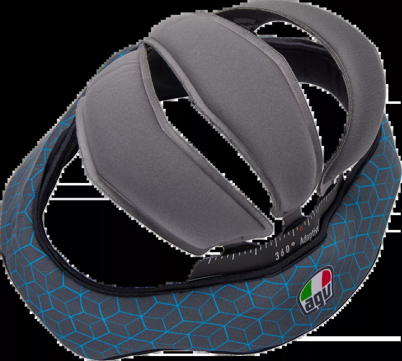 AGV Pista GP RR Replacement Liner - Gray/Cyan (Part 201850005523GXL)