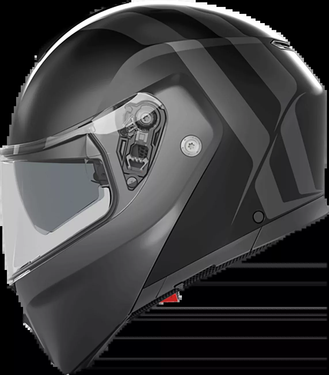 AGV Streetmodular Helmet Resia Matte Black/Gray Medium (Part #2118296002005M)