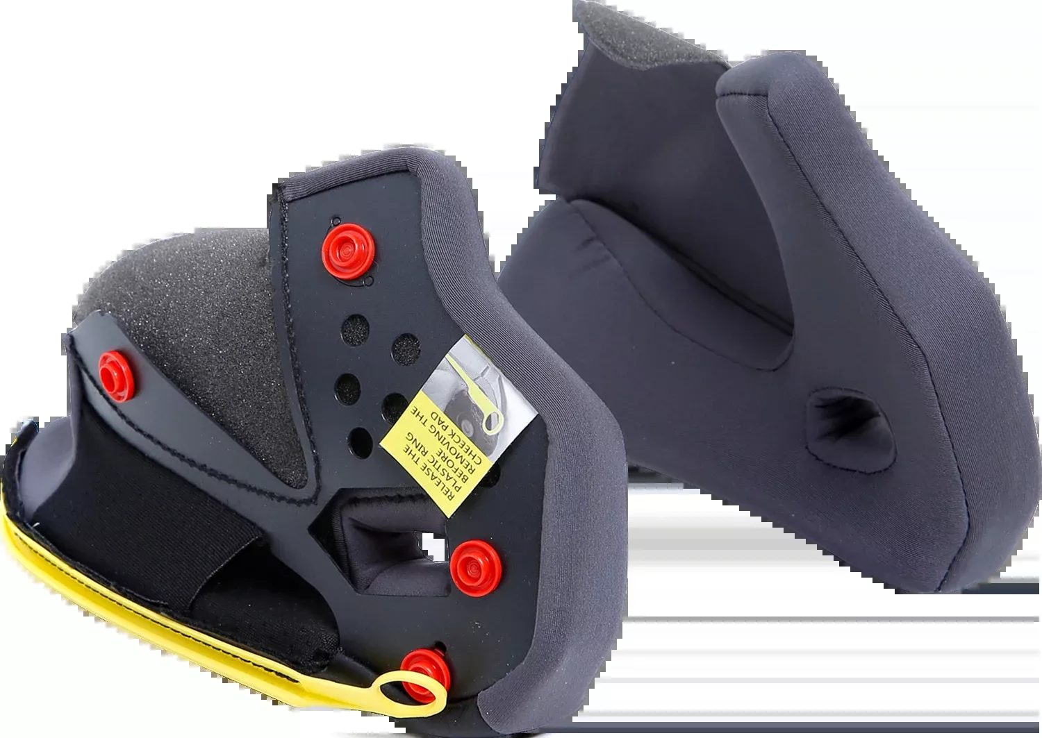 AGV Tourmodular Cheek Pads - Gray/Black - XL 20KIT93033629
