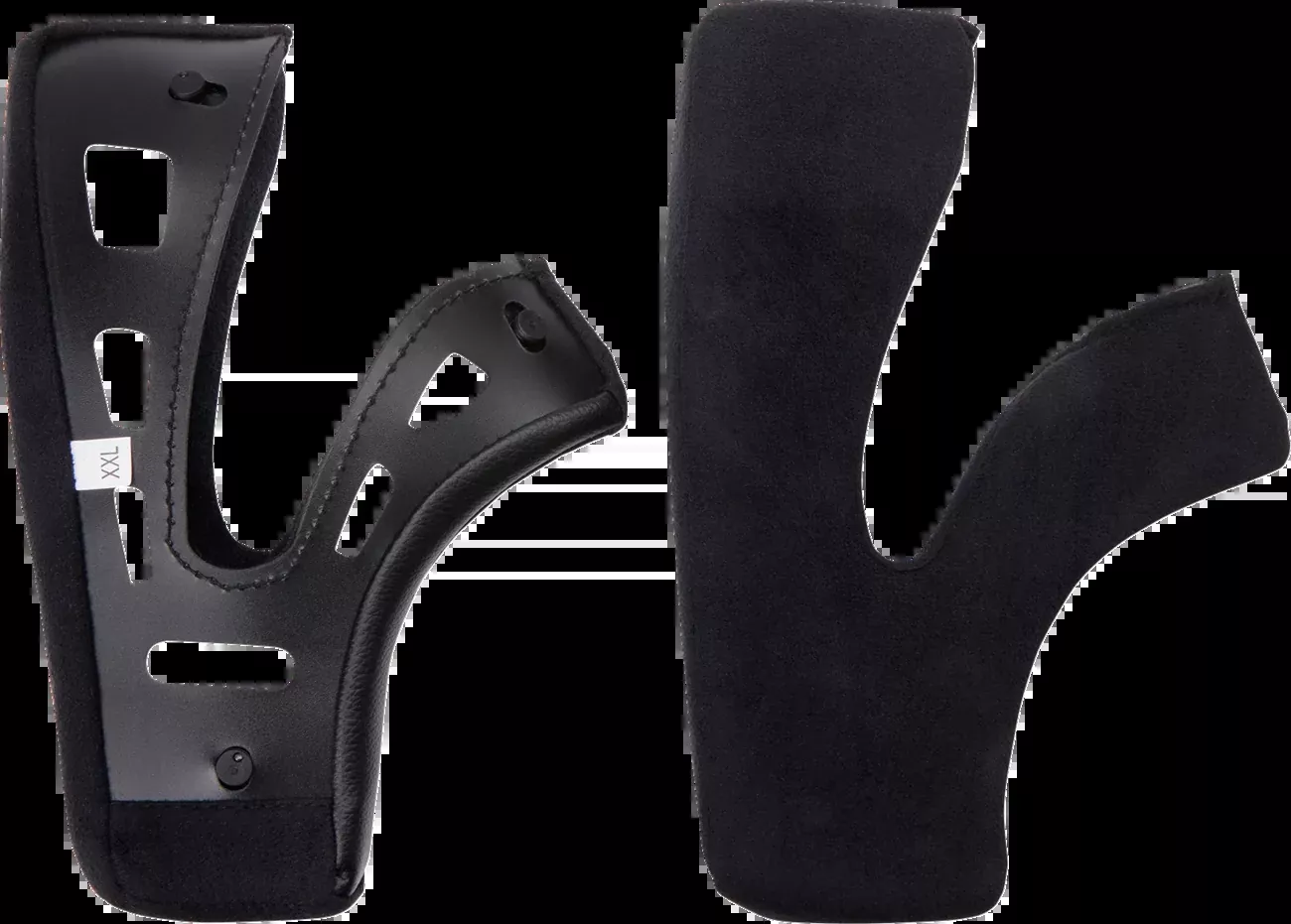 AGV X101 Cheek Pads - Black - Medium (Part Number: 20KIT77002001MD)