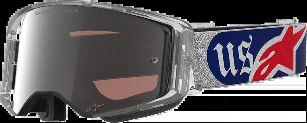 Alpinestars Supertech Goggle Merica 25 – Red/Blue Motorsports Goggle