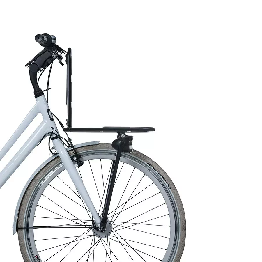 Basil Portland Front Carrier Front carrier extension Black