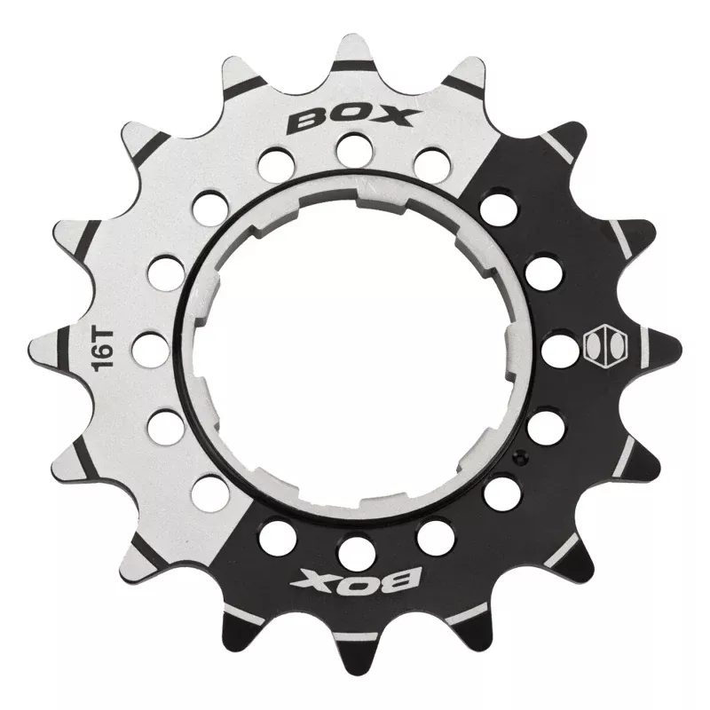 BOX Box One 3/32" CNC AL 7075 Cog Black - 16t