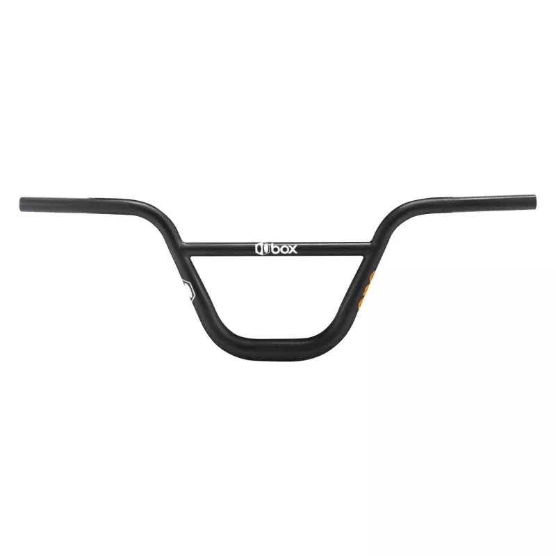 Box components Box One Flat 3 Back 2 Up Handlebar 31.8mm 28.25` 8.5` 2° 3° Black BMX Chromoly