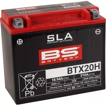 BS Battery 12V AGM Maintenance-Free Motorcycle Battery | SLA Factory Activated
