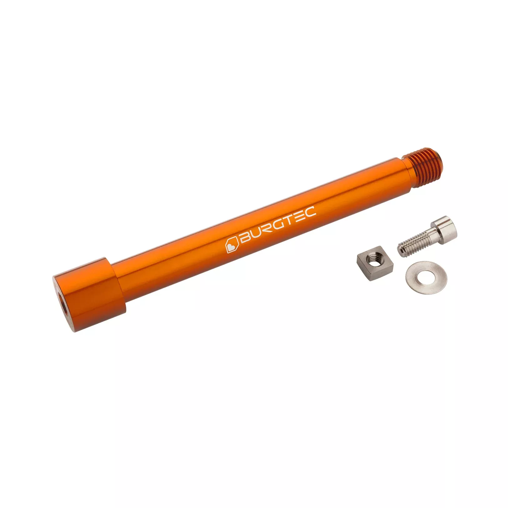 Burgtec Fox Fork 2021+ Axle 15x110mm Iron Bro Orange