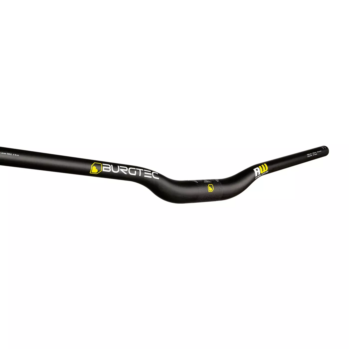 Burgtec Ride Wide Carbon Enduro Riser Bar (35) 30/800mm UD
