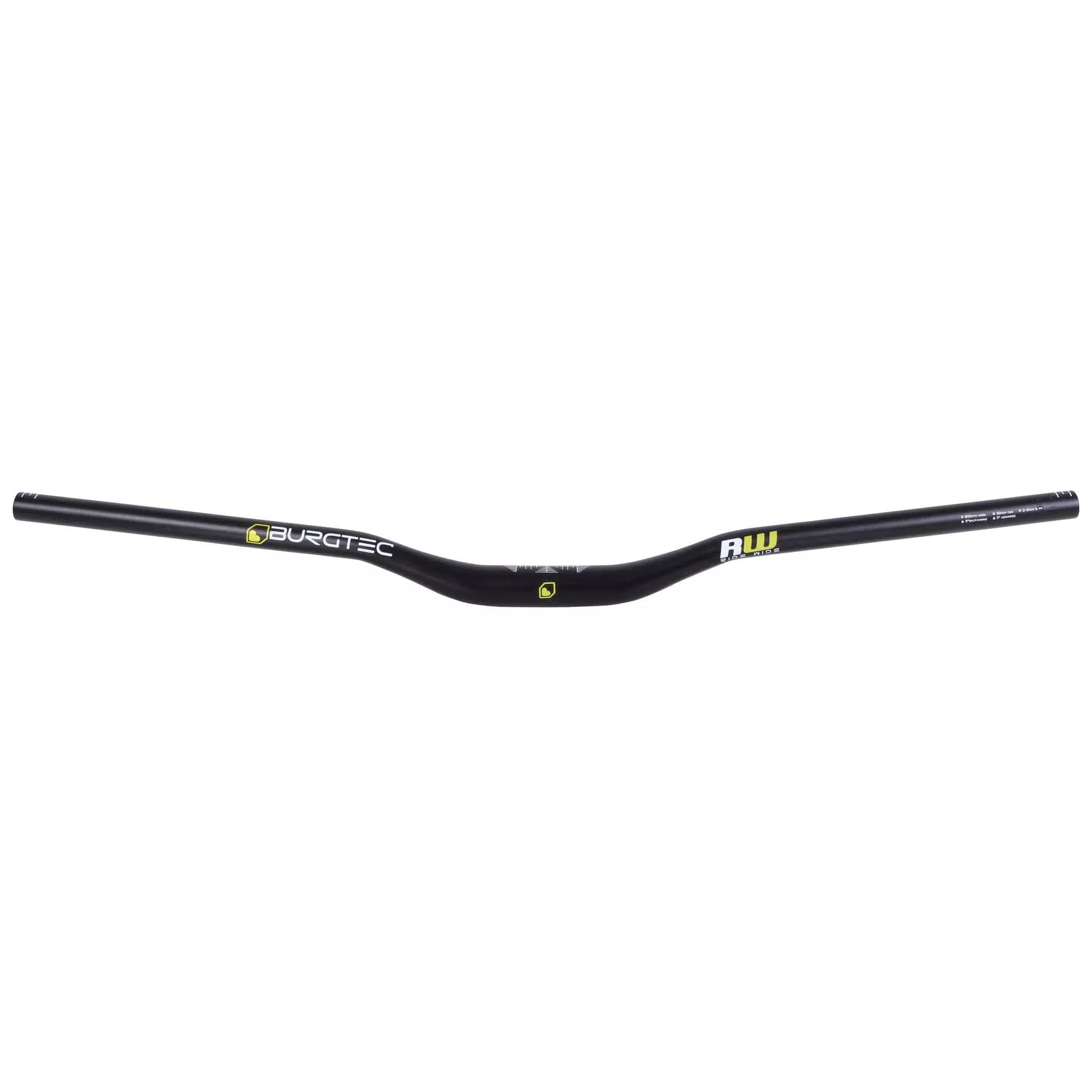 Burgtec Ride Wide Enduro Riser Bar (31.8) 30mm/800mm Black