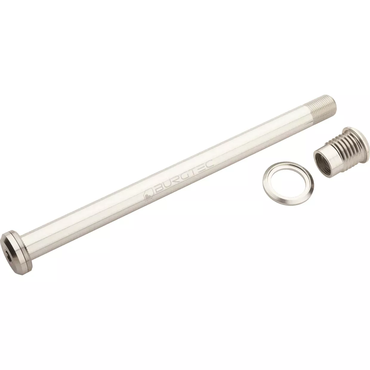Burgtec Santa Cruz Rear Axle 12x173.7mm Rhodium Silver