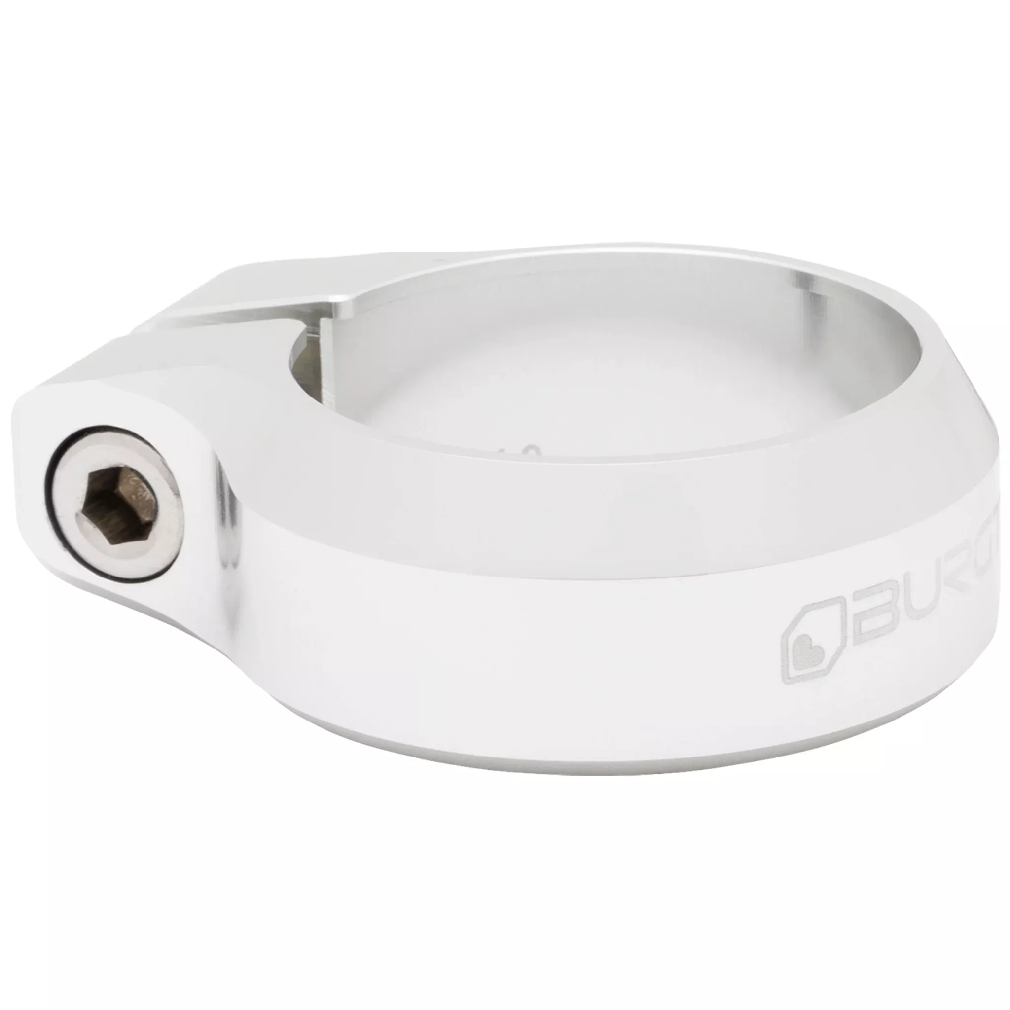 Burgtec Seat Clamp 34.9mm Rhodium Silver