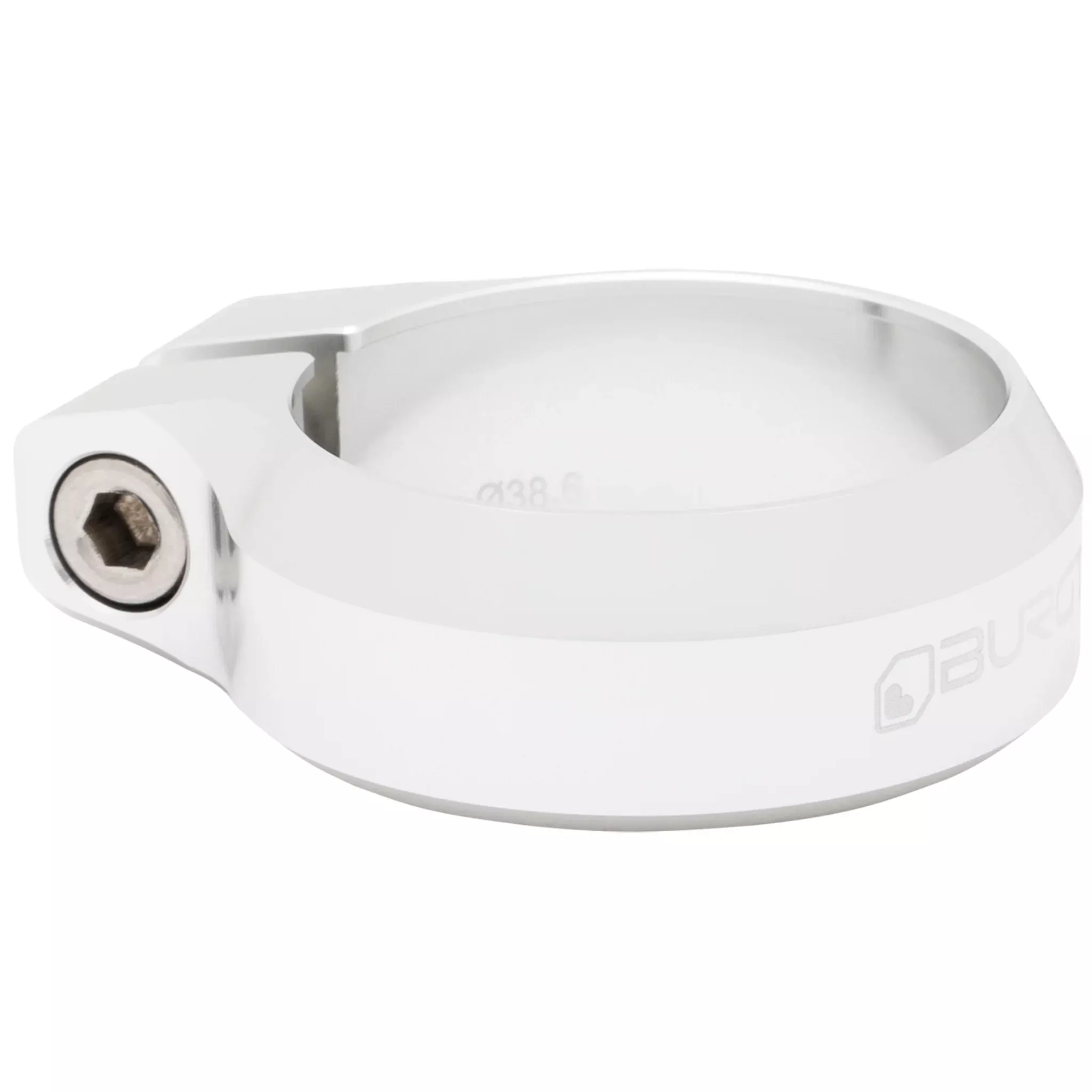 Burgtec Seat Clamp 38.6mm Rhodium Silver