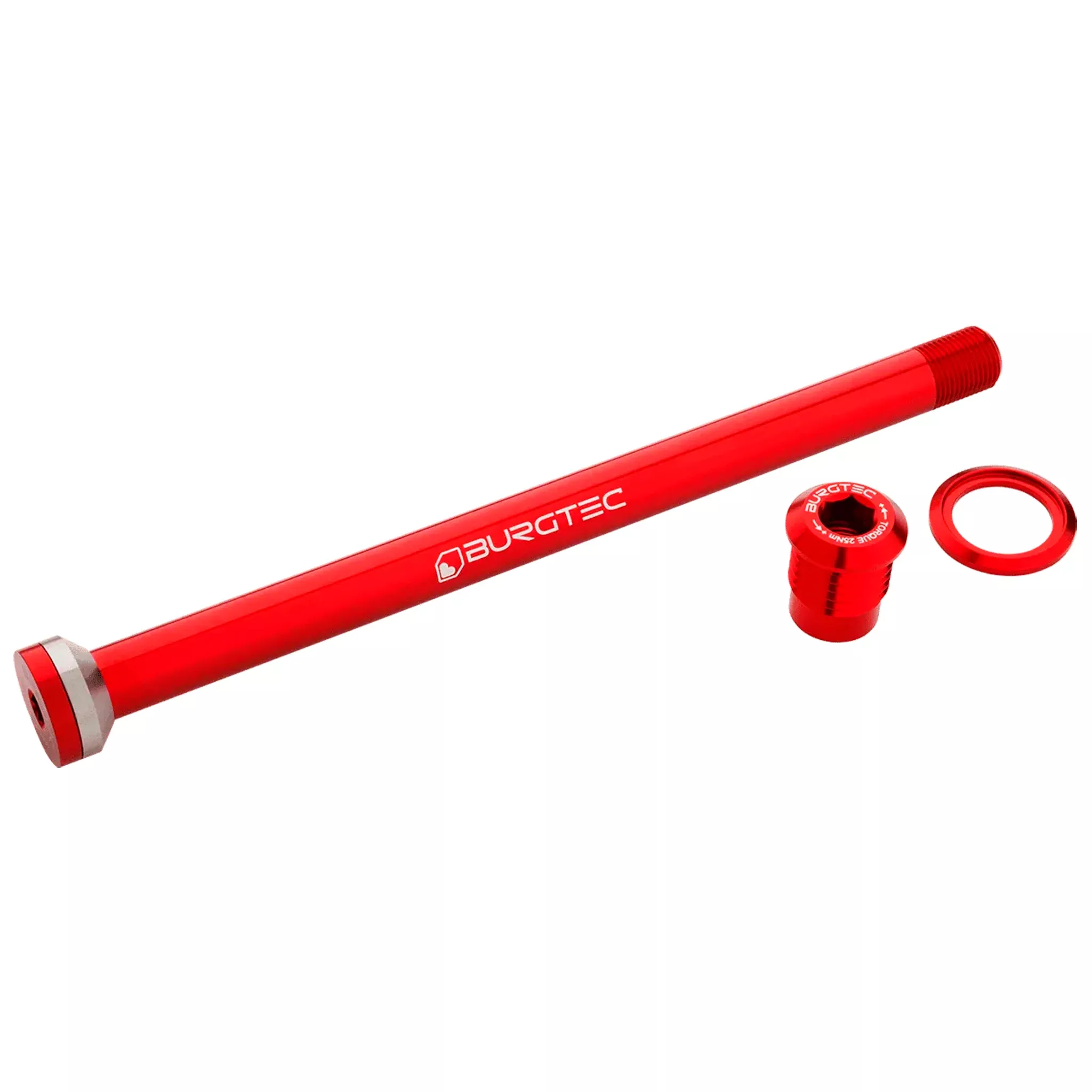 Burgtec Transition 175mm UDH Rear Axle Race Red
