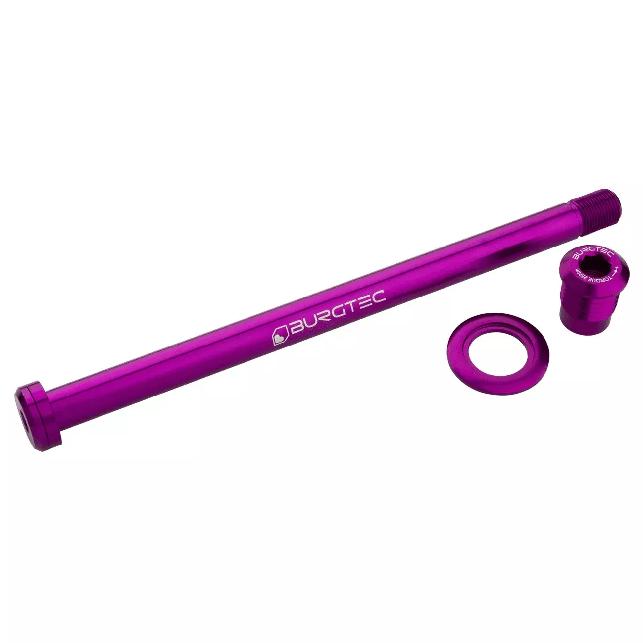 Burgtec Trek 184.5mm Rear Axle Purple Rain