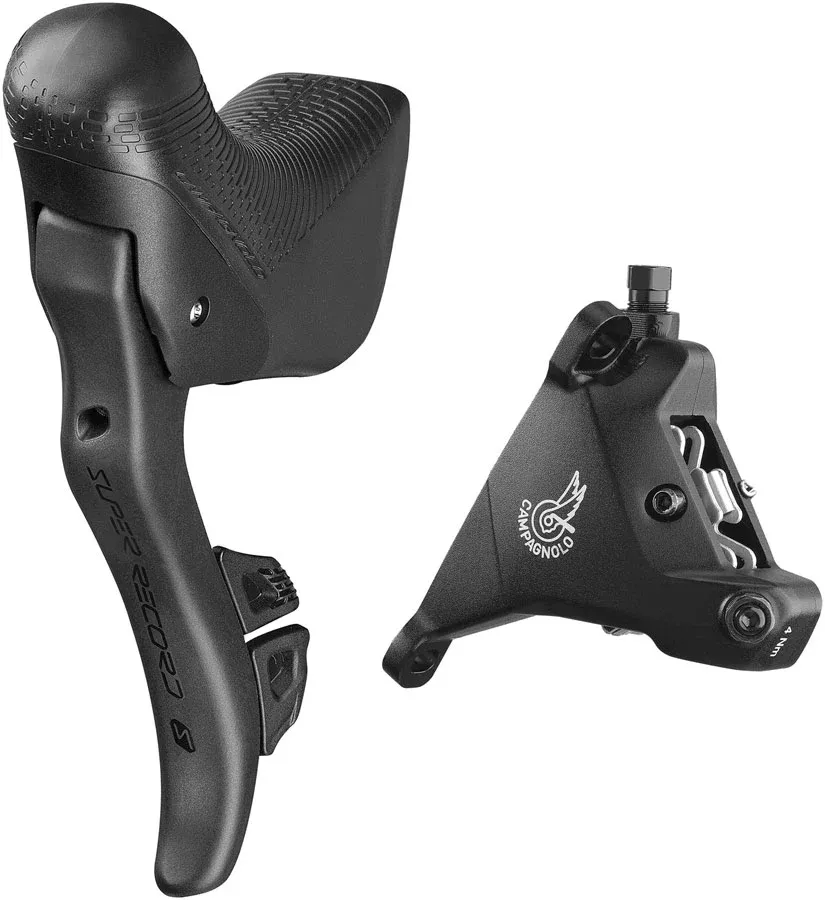 Campagnolo Super Record S Ergopower Wireless Control Lever Brake Caliper - Left/Front 12-Speed 140mm Hydraulic Disc Brake Caliper