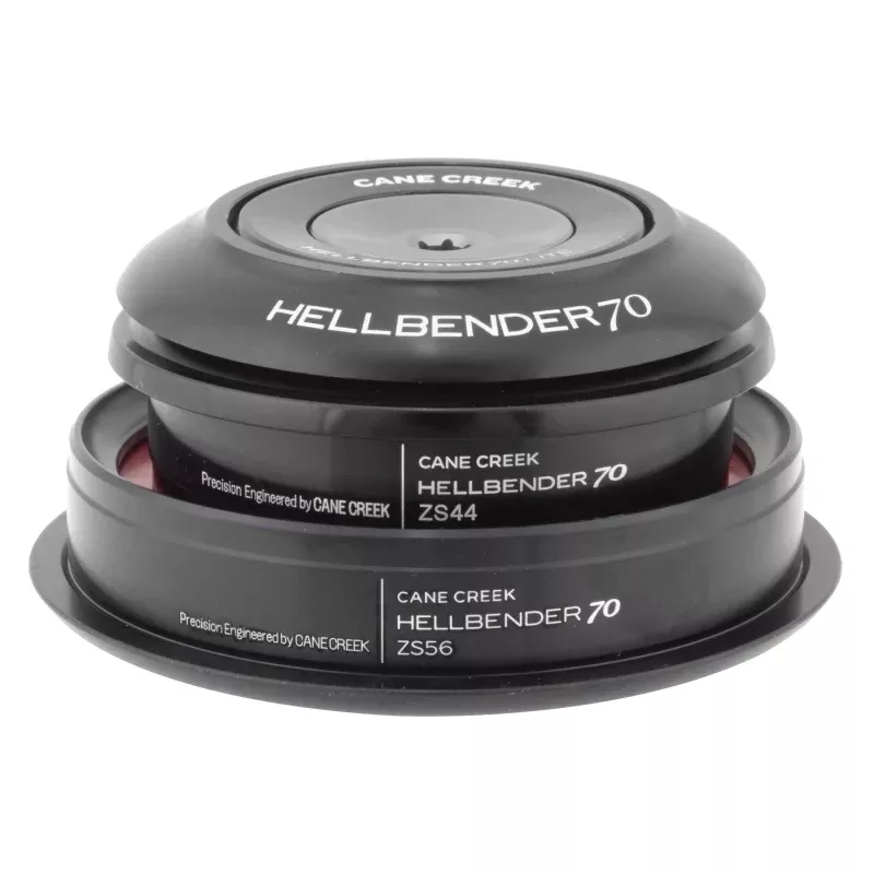Cane Creek Hellbender 70 Lite Headset - ZS44/28.6/H8 ZS56/40 Tapered Black