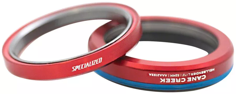 Cane Creek Hellbender Lite Headset Bearing Upgrade Kit - Fits 2024 Specialized Epic WC/Stumpjumper 15 49.5/40.5 Upper | 52/40 Lower
