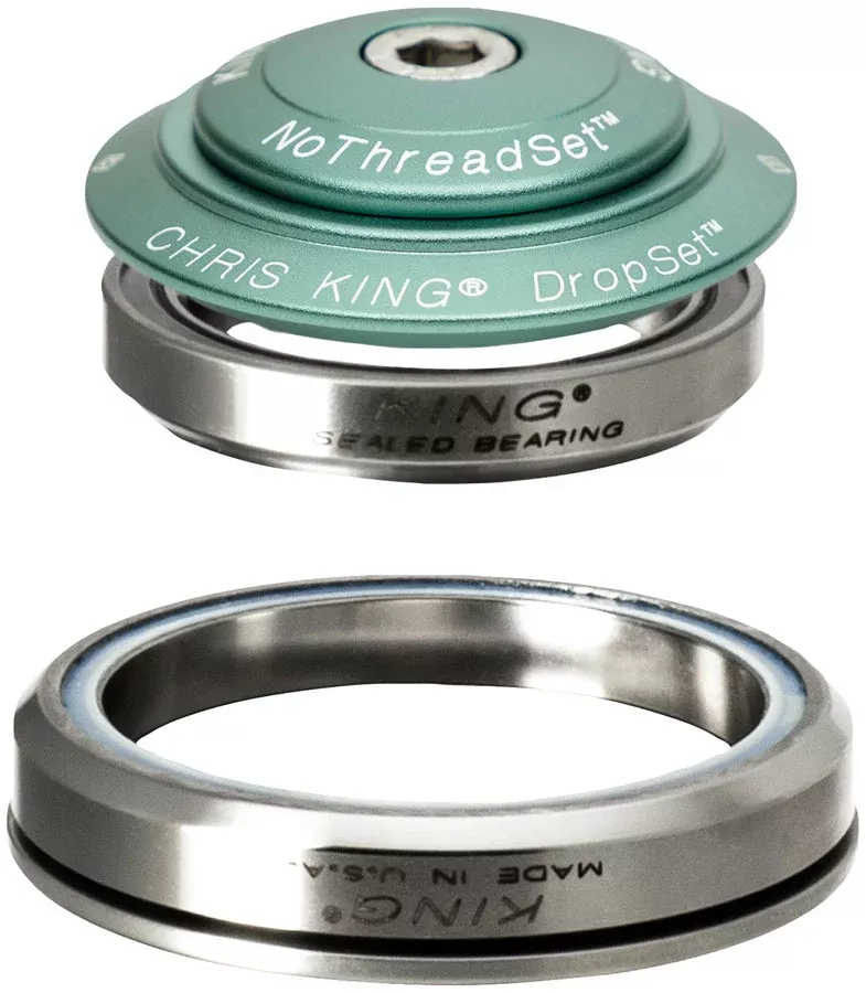 Chris King DropSet 5 Headset - 1-1/8" 42/52mm 45 Deg Matte Jade