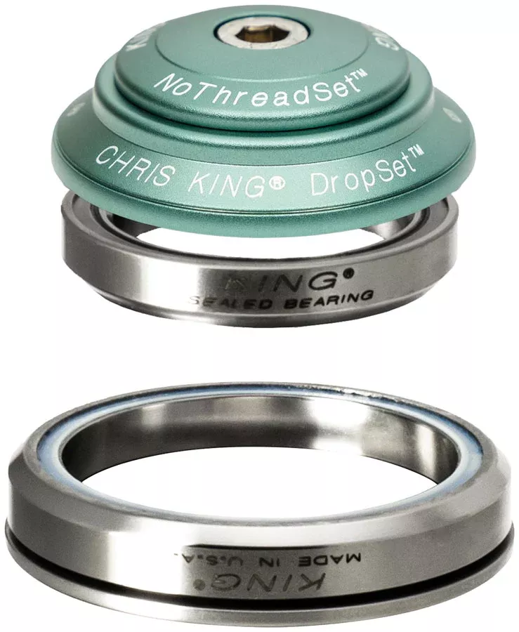 Chris King DropSet 6 Headset - 1-1/8" 41/41mm 45 Deg Matte Jade