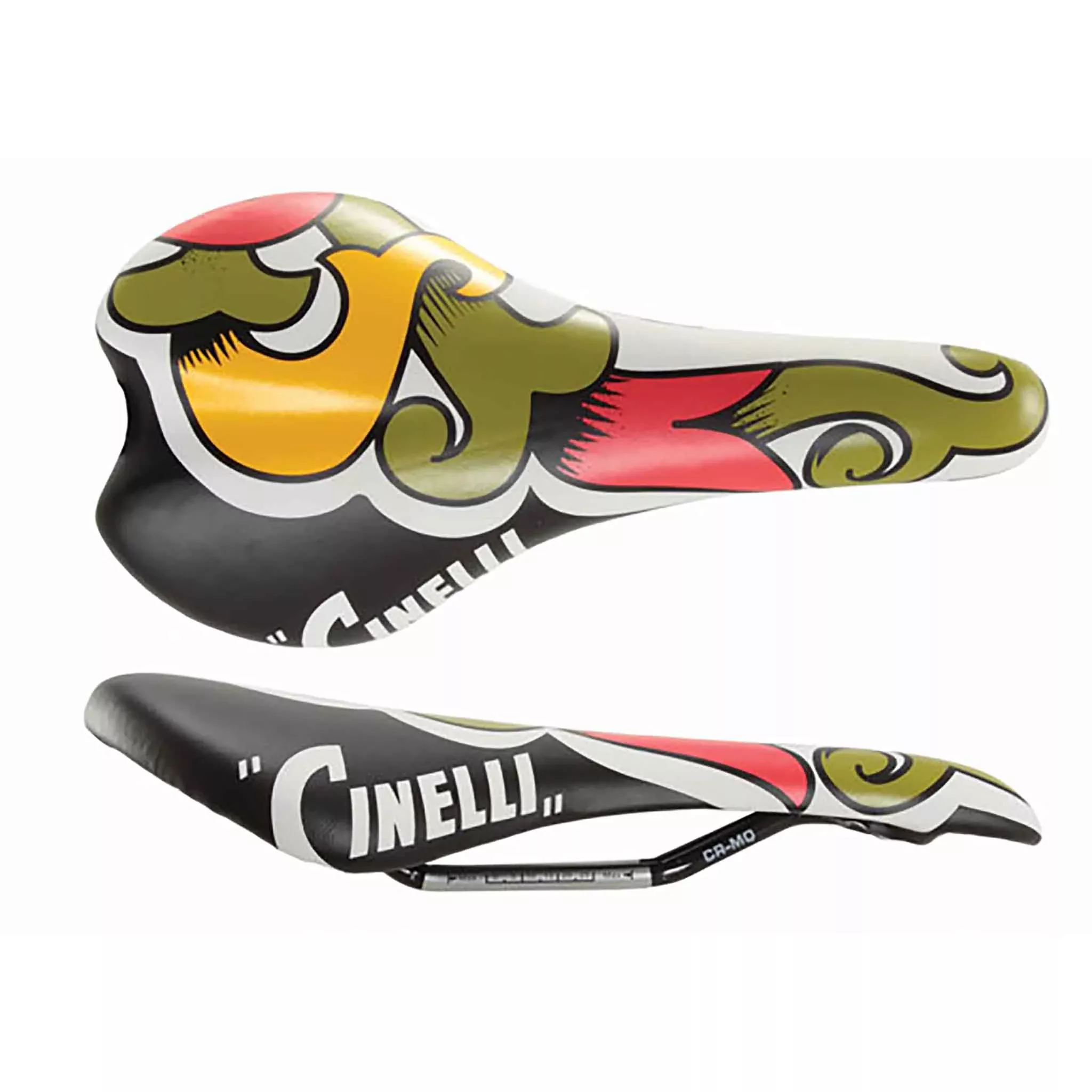 Cinelli Araldo Crest Saddle CrMo Rail Black