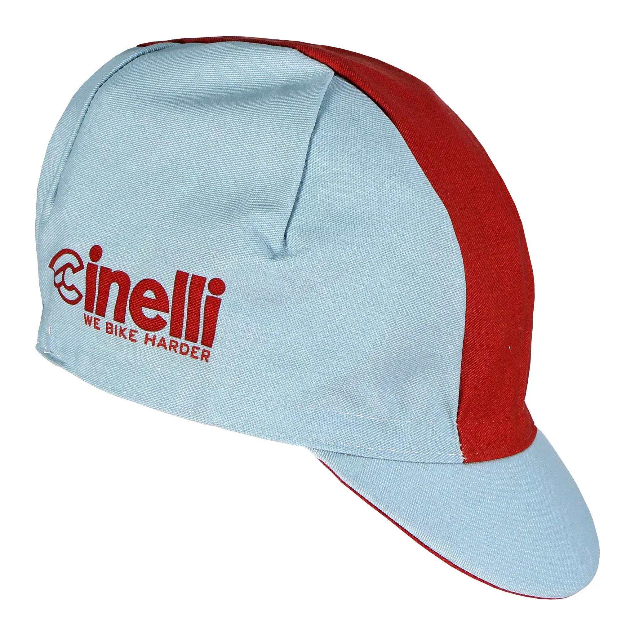 Cinelli Cycling CapWe Bike Harder Red Line