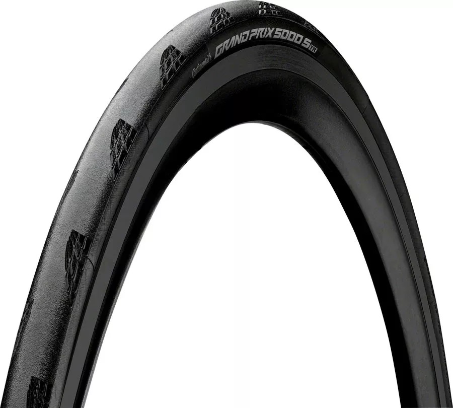 Continental Grand Prix 5000 S TR Tire - 700 x 25 Tubeless Folding BLK BLKChili Vectran Breaker LazerGrip ACT