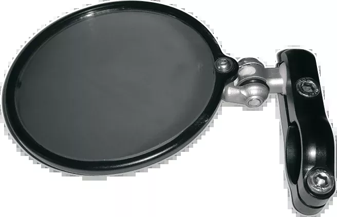 CRG Hindsight LS Side View Mirror - Left, Round, Black - Part Number HSLS-200-L