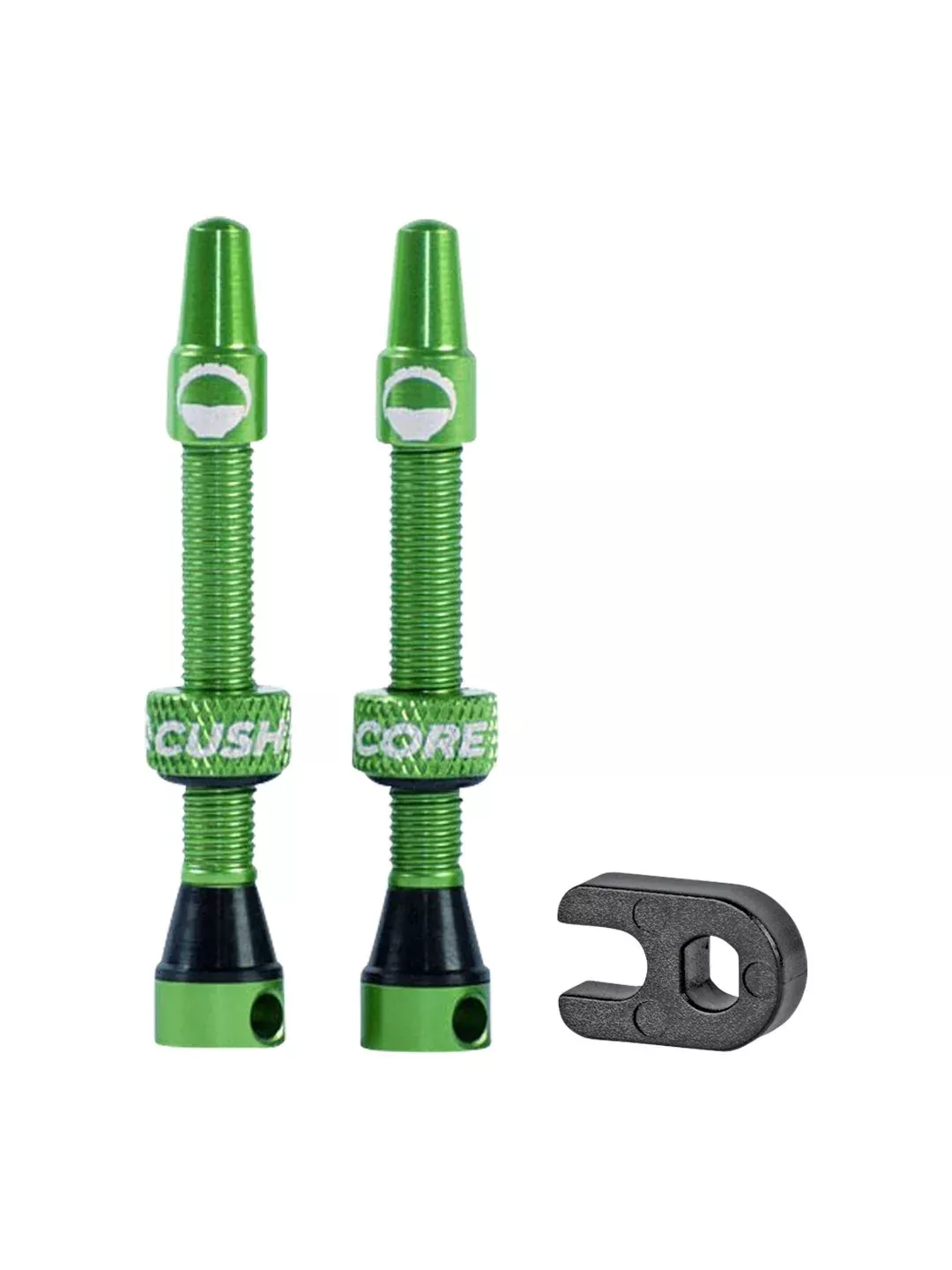 CushCore Tubeless Presta Valve Set - 44mm Green