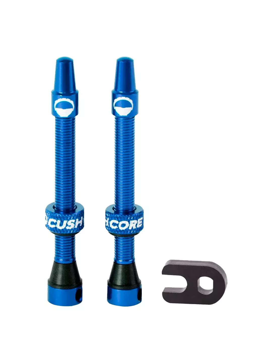 CushCore Tubeless Presta Valve Set - 55mm Blue