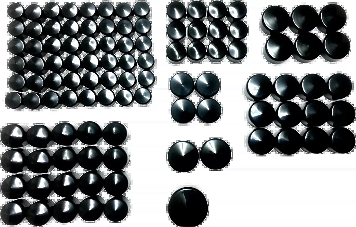 Drag Specialties Deluxe Engine Bolt Cover Kit – Harley-Davidson Softail, Touring & Trike | Black | Part 352096