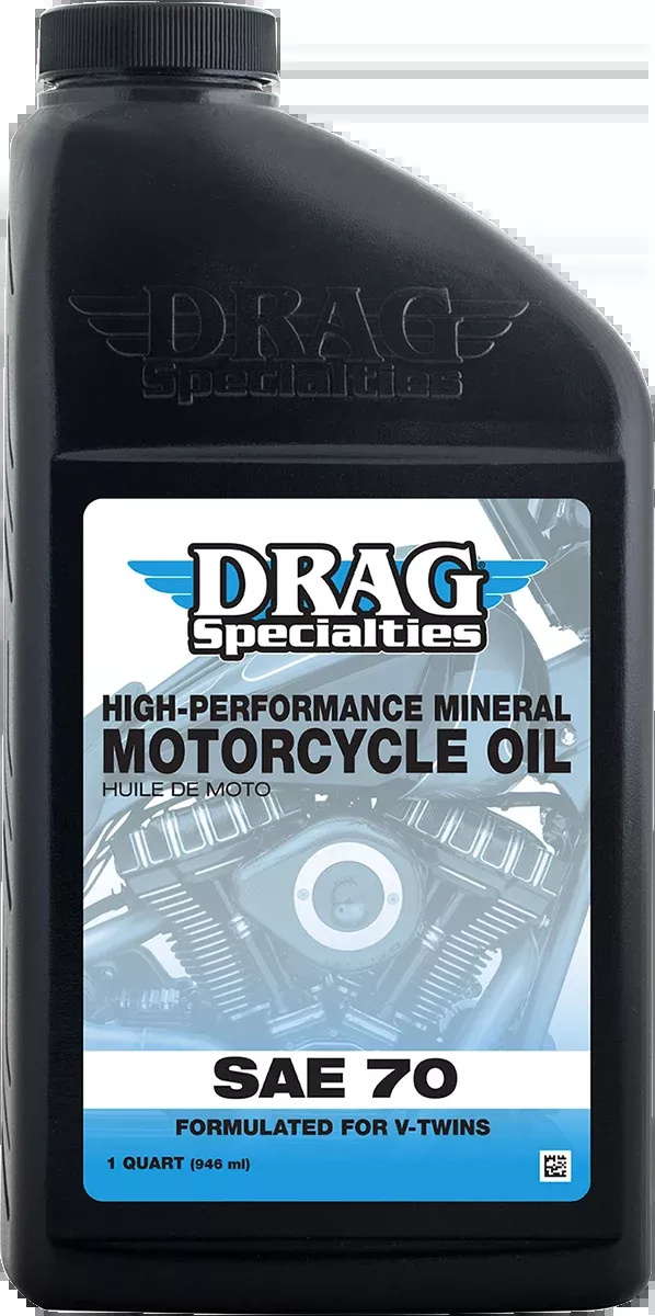 Drag Specialties SAE 70 Engine Oil – 1 Qt | Pre-Evolution V-Twin | MPN 198924