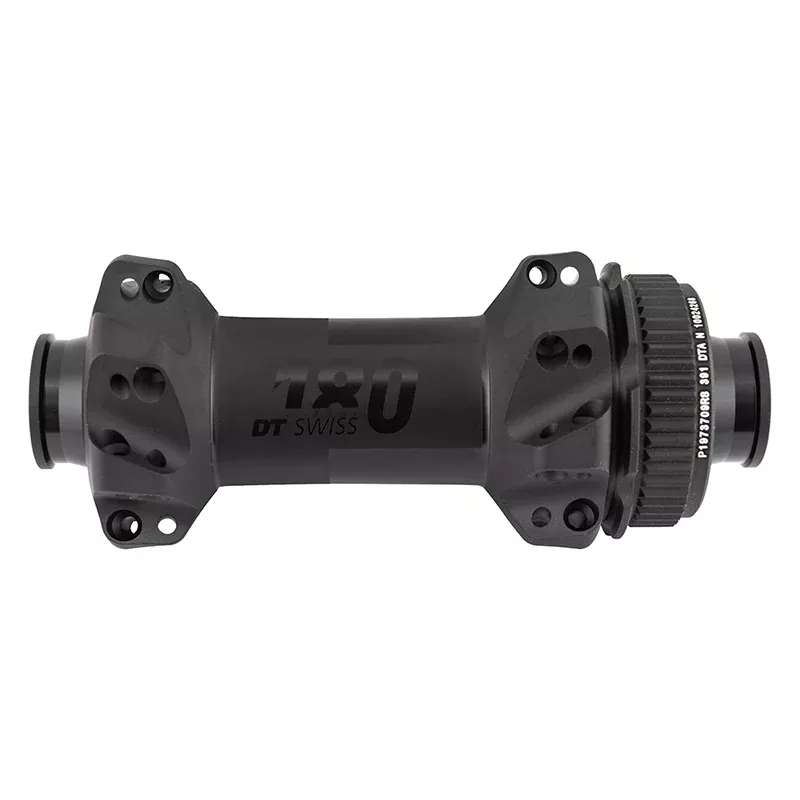DT Swiss 180 Front Hub - 12 x 100mm Center-Lock Black 28h Straight Pull