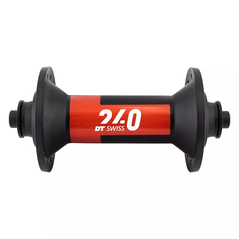 DT Swiss 240 Front Hub - QR x 100mm Black/Red 24H