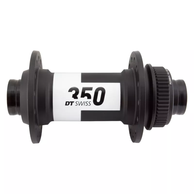 DT Swiss 350 Front Hub - 15 x 100mm Center-Lock Black 28H