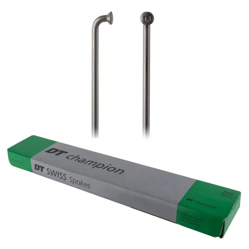 DT Swiss Champion Spoke: 2.0mm 270mm J-bend Silver Box of 100