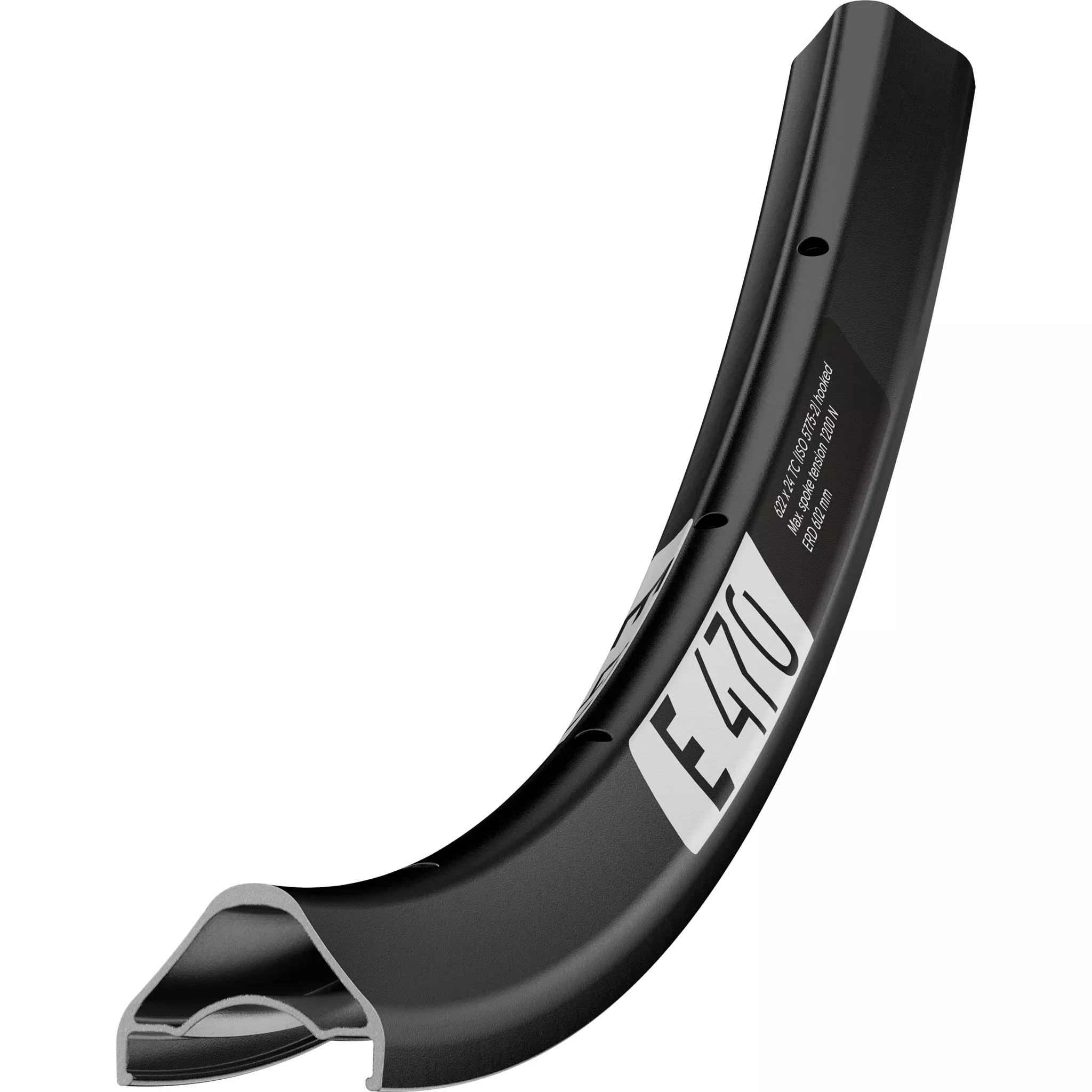 DT Swiss E 470 Tubeless Ready 700c Disc Rim 24h Black