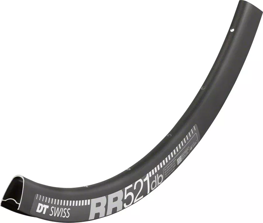 DT Swiss RR 521 Rim - 700 Disc Black 24H