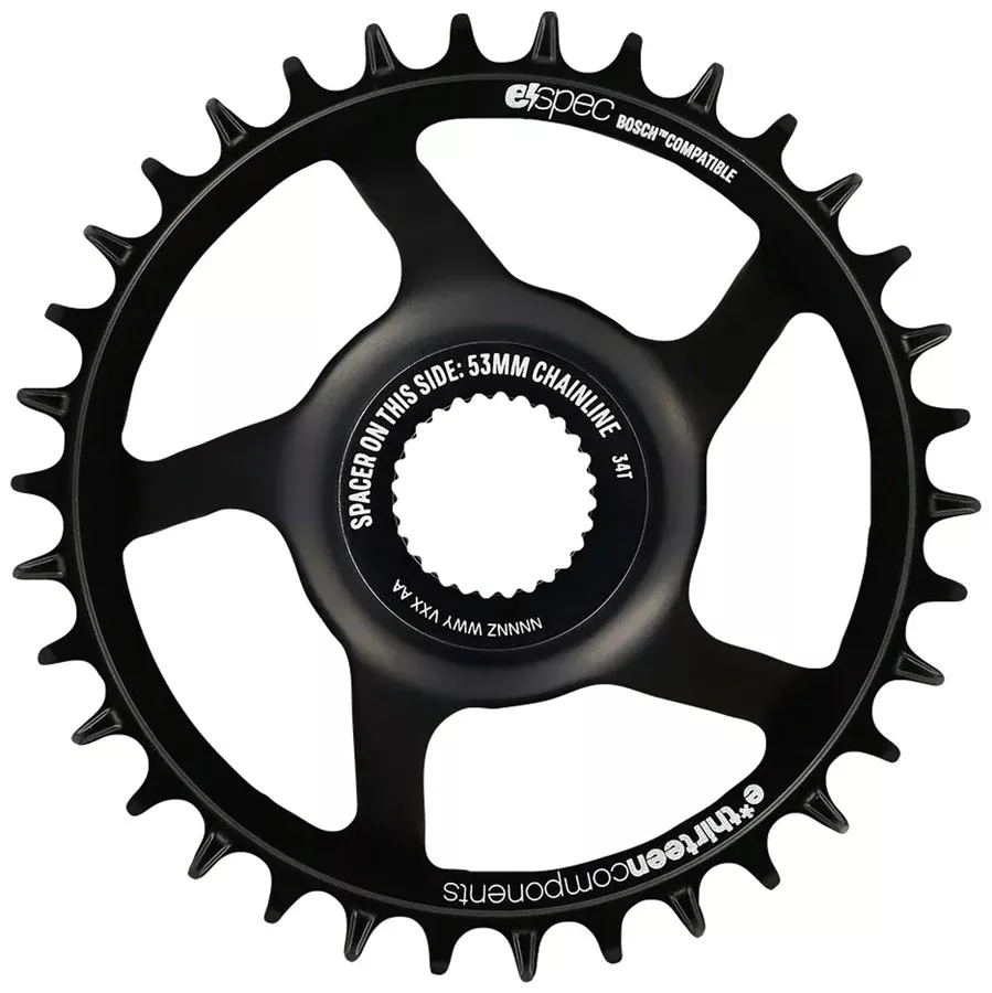 e*thirteen Helix Race e*specChainring 36T Bosch Gen4 Direct Mount 13mm Offset Shimano/SRAM 11/12s Compatible BLK