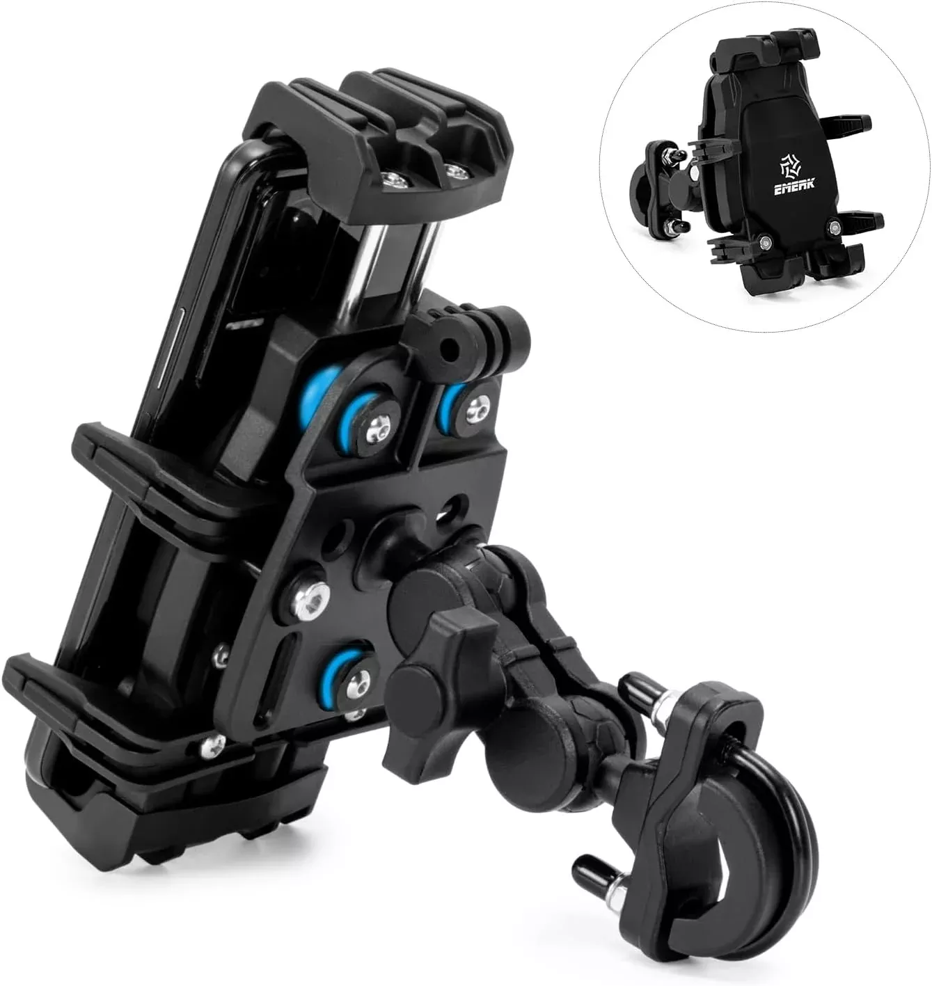 EMERK Anti-Shake Anti-Theft Motorcycle & Bicycle Phone Mount