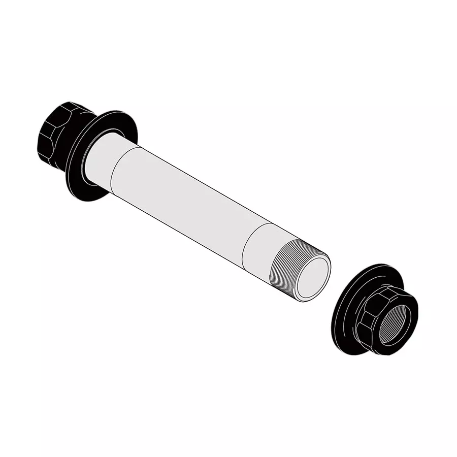 ENVE INDR Axle & Endcap Kit Front QR 100-4006-126
