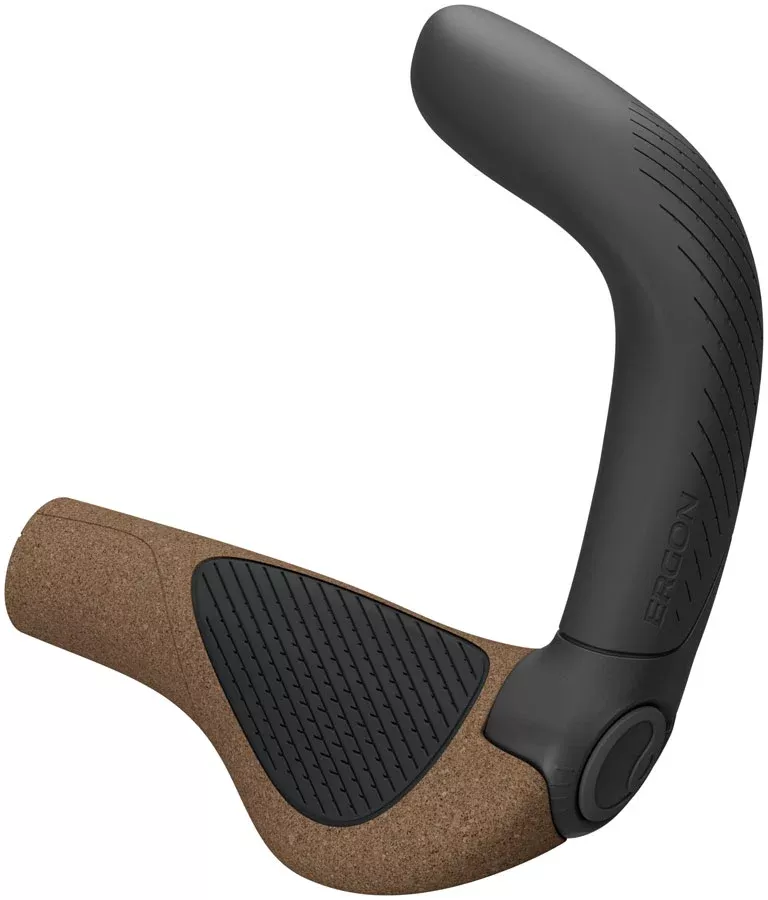 Ergon GP5 Evo BioKork Grips - Lock-On Large Black/Tan