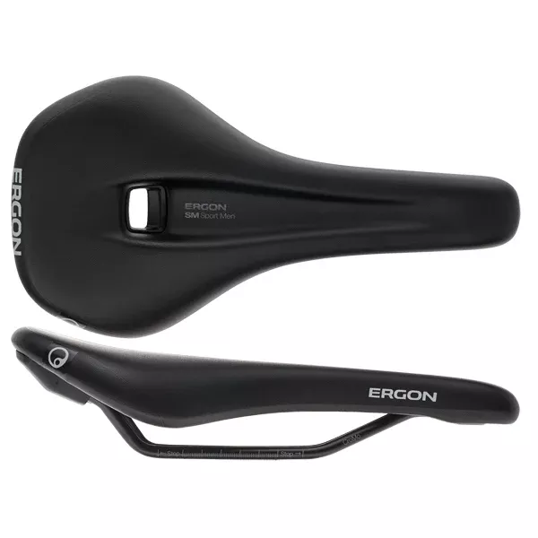 Ergon SM Sport Saddle - Chromoly Black Men's Medium/Large