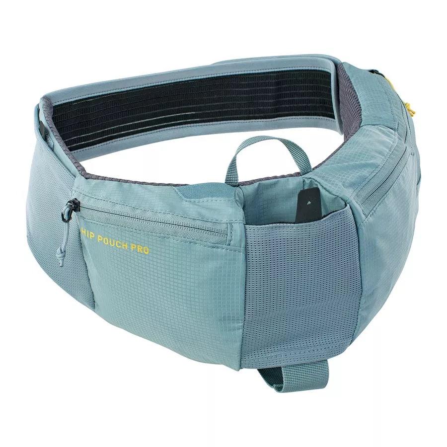 EVOC Hip Pouch Pro + Drink Bottle Bag 1.5L Steel