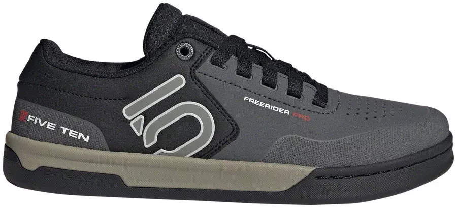 Five Ten Freerider Pro Flat Shoes - Men's Gray Six/Silver Pebble/Core BLK 10